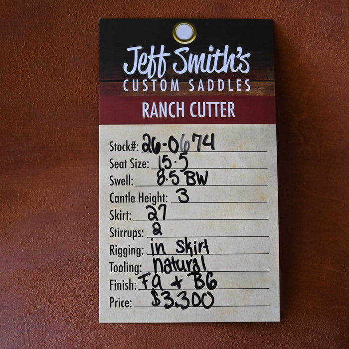 15.5" JEFF SMITH BUSTER WELCH RANCH CUTTER SADDLE