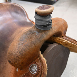 15" USED TESKEY'S ROPING SADDLE