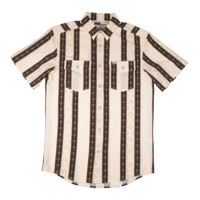 Ferrell Brand Ryder Cream Pearl Snap Shirt MEN - Clothing - Shirts - Short Sleeve Ferrell Brand