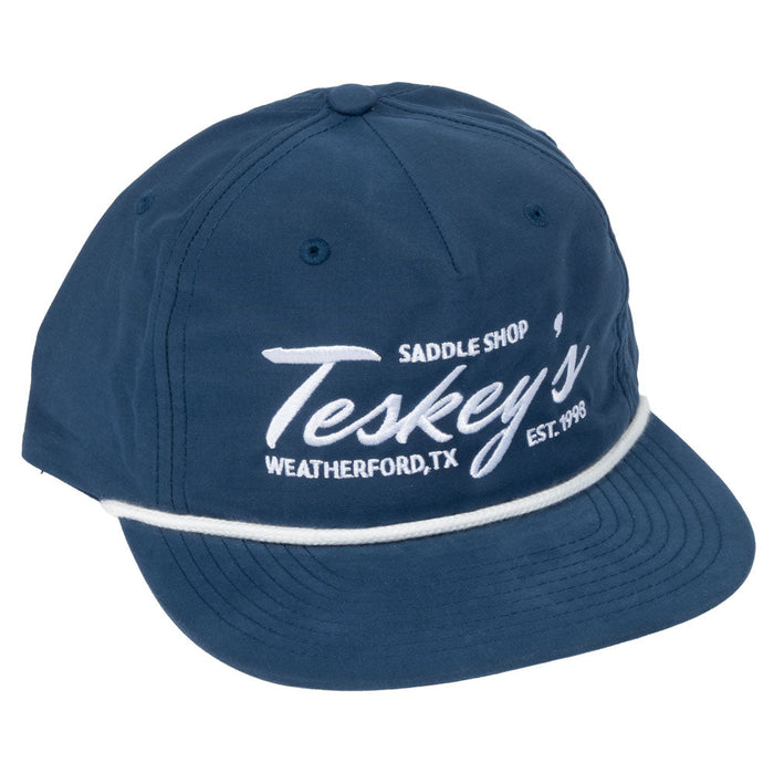 🎁 Teskey's Embroidery Rope Cap - Navy/White (100% off)