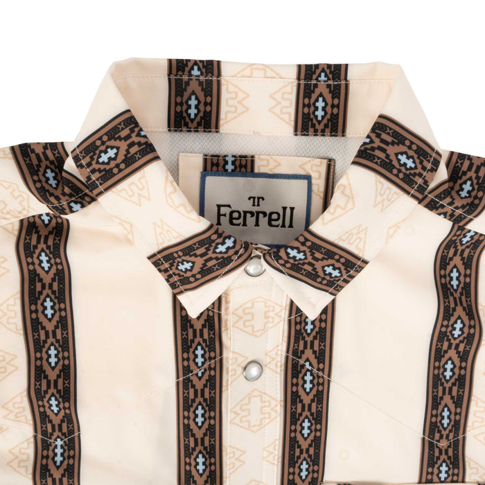 Ferrell Brand Ryder Cream Pearl Snap Shirt MEN - Clothing - Shirts - Short Sleeve Ferrell Brand