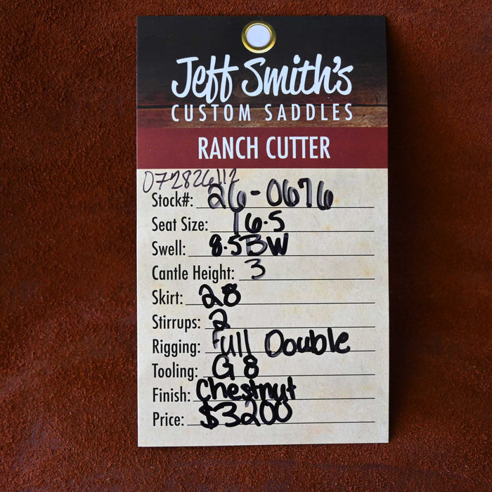 16.5" JEFF SMITH BUSTER WELCH RANCH CUTTER SADDLE
