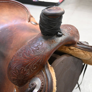 17" USED LUKE LANE RANCH CUTTER SADDLE Saddles Luke Lane