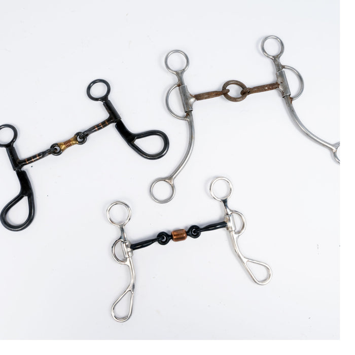 Used Assorted 3 Piece Mouth Bit Bundle Set of 3 Sale Barn Misc