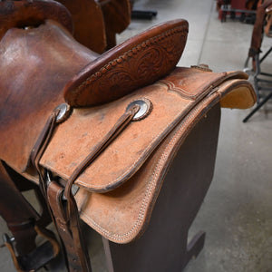 17" USED LUKE LANE RANCH CUTTER SADDLE Saddles Luke Lane