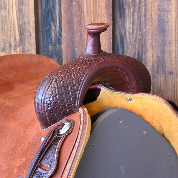 16.5" JEFF SMITH BUSTER WELCH RANCH CUTTER SADDLE