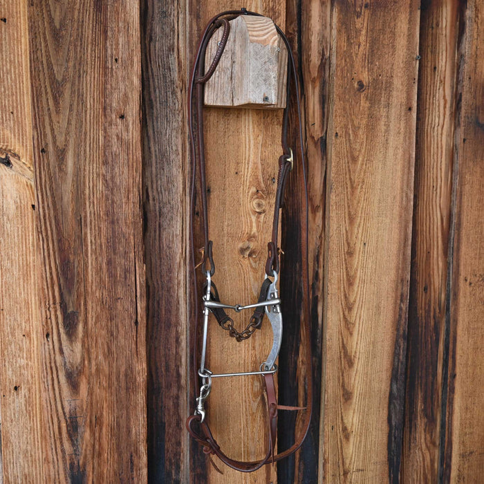 Quick Bit Snaffle Bridle Rig w/Single Ear Headstall