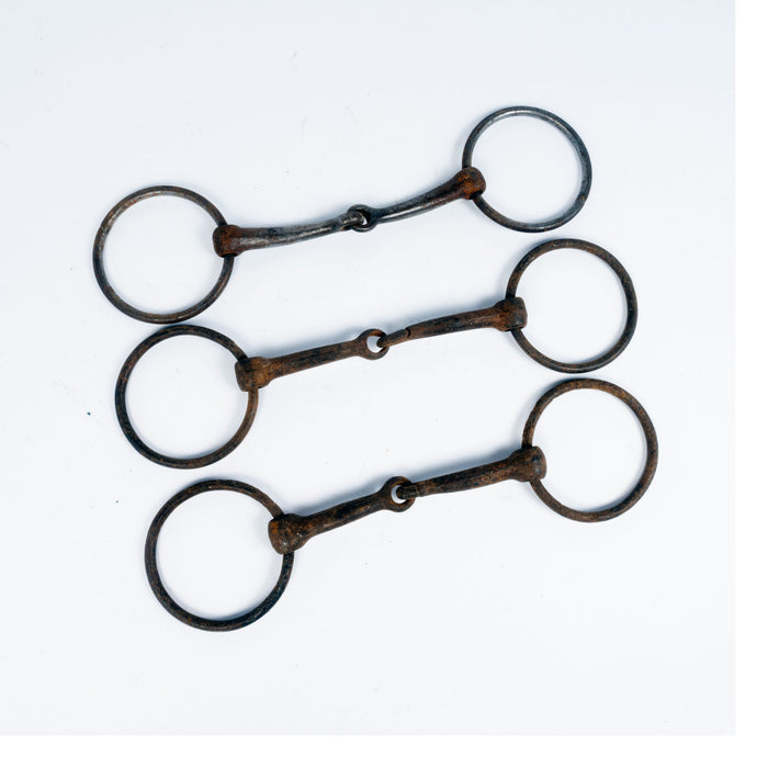 Used Assorted Snaffle Bit Bundle Set of 3 Sale Barn Misc