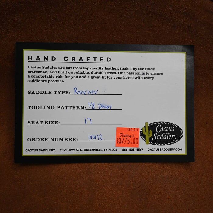 17" CACTUS RANCH SADDLE