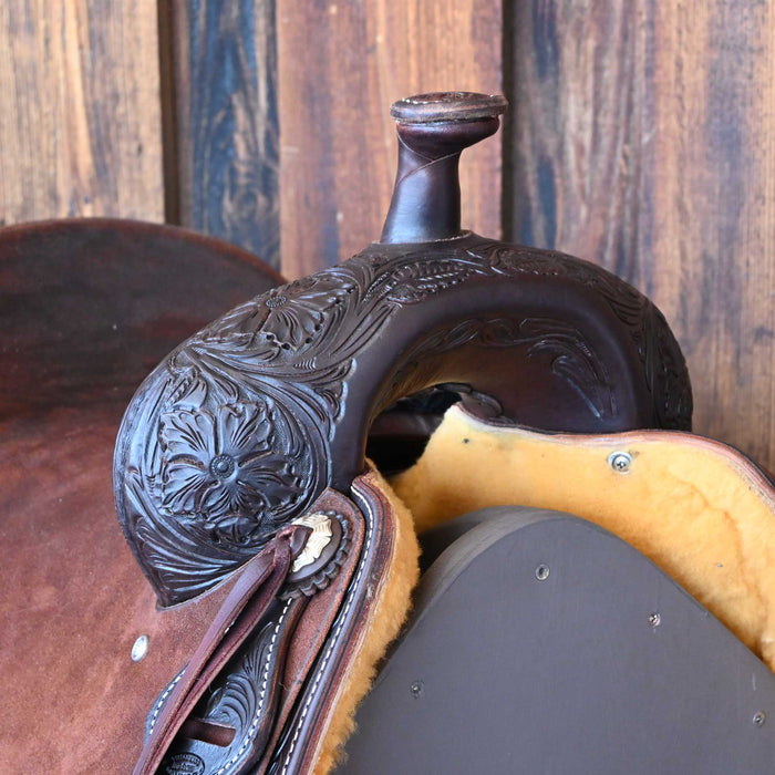 15.5" JEFF SMITH BUSTER WELCH RANCH CUTTER SADDLE