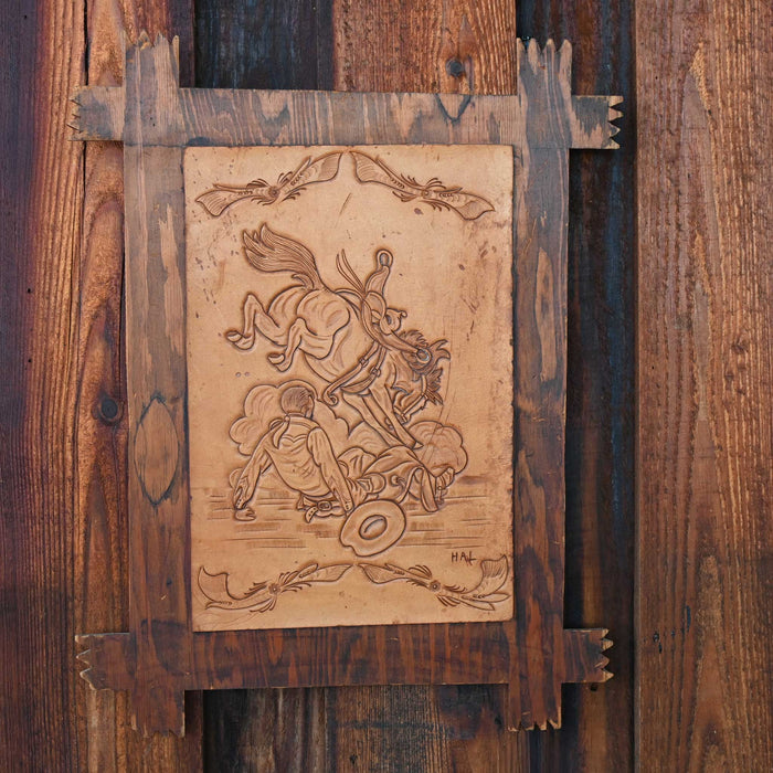 1957 Tooled Leather Western Art