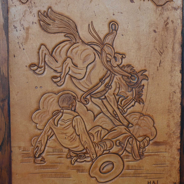 1957 Tooled Leather Western Art