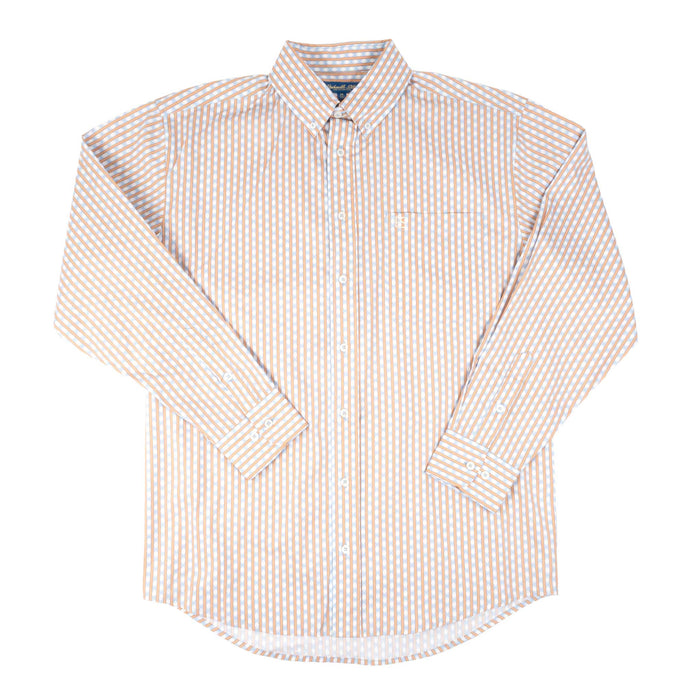 Panhandle Slim Men's Rust Aztec Stripe Button Down Shirt MEN - Clothing - Shirts - Long Sleeve Panhandle