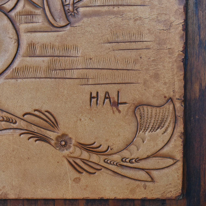1957 Tooled Leather Western Art
