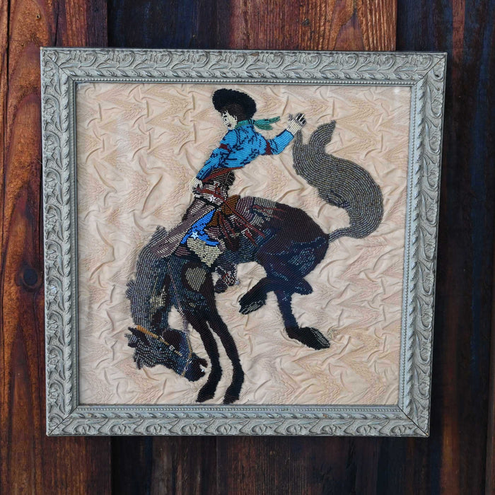 Joanne Welch Hand Beaded Bucking Bronco