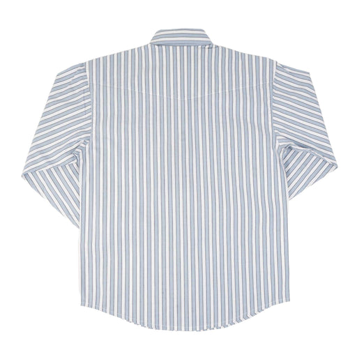Panhandle Slim Boy's Blue Stripe Pearl Snap Shirt - FINAL SALE KIDS - Boys - Clothing - Shirts - Long Sleeve Shirts Panhandle