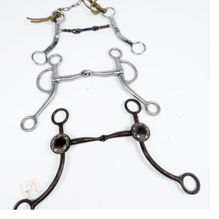 Used Assorted Shank Snaffle Bit Bundle Set Of 3 Sale Barn Misc