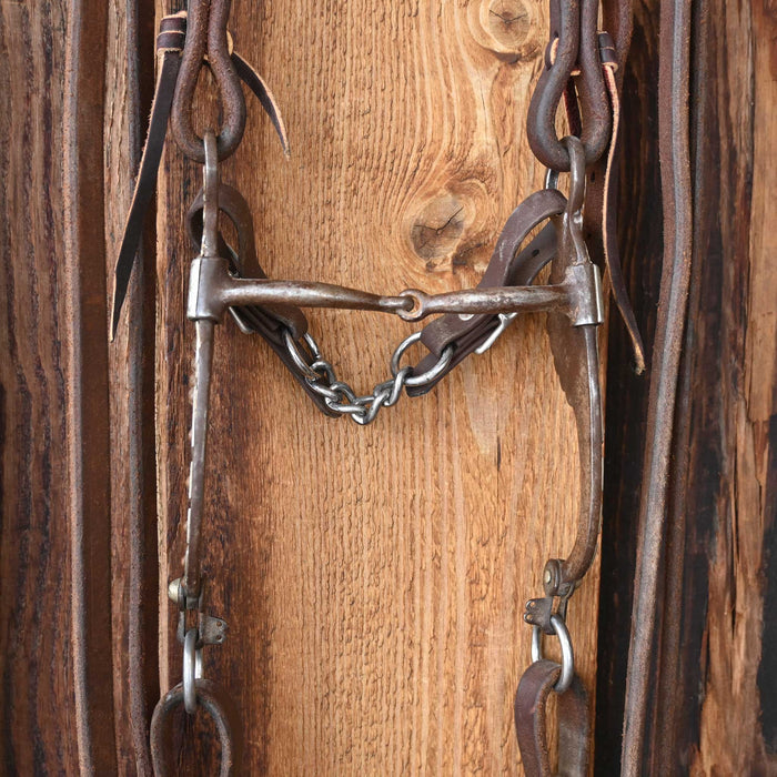 Smooth Snaffle Bridle Rig w/Single Ear Headstall