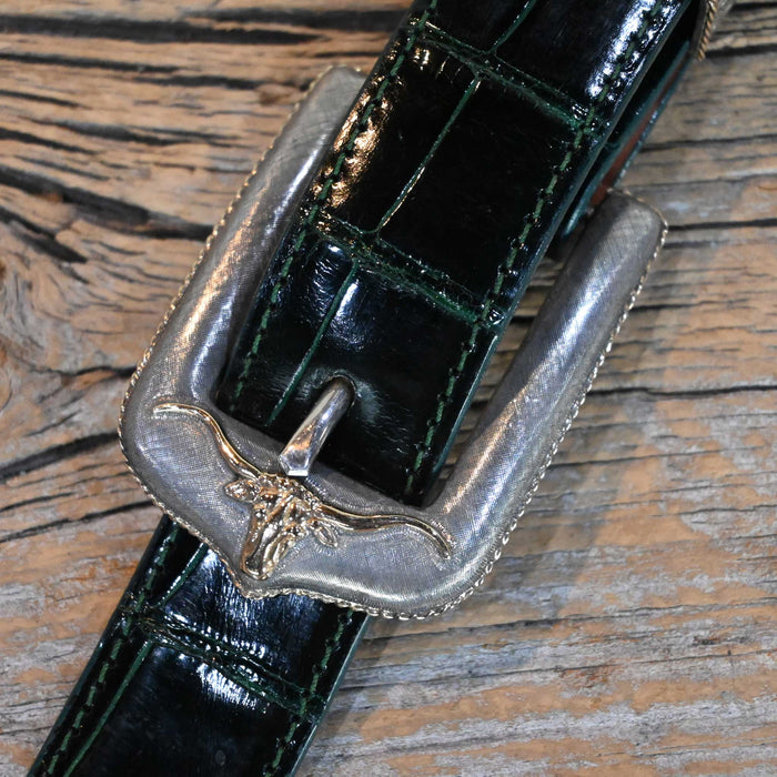Harry Hudson 4pc. Longhorn Belt Buckle Set w/14k Gold