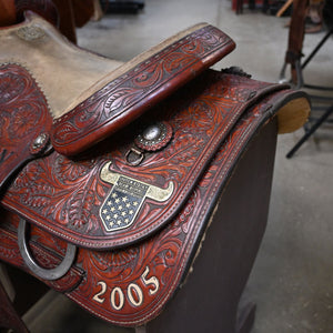 14.5" USED MARTIN TEAM ROPING SADDLE