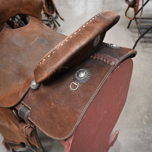 14" USED DOUBLE J BARREL SADDLE