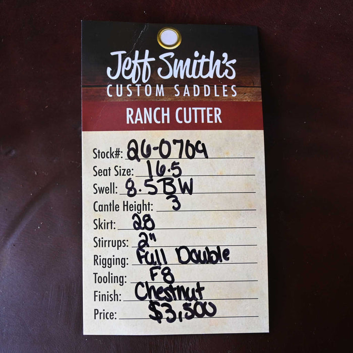 16.5" JEFF SMITH BUSTER WELCH RANCH CUTTER SADDLE