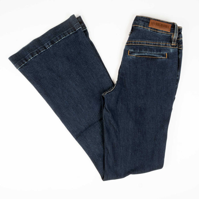 Rock & Roll Denim Women's High Rise Welt Pocket Trouser