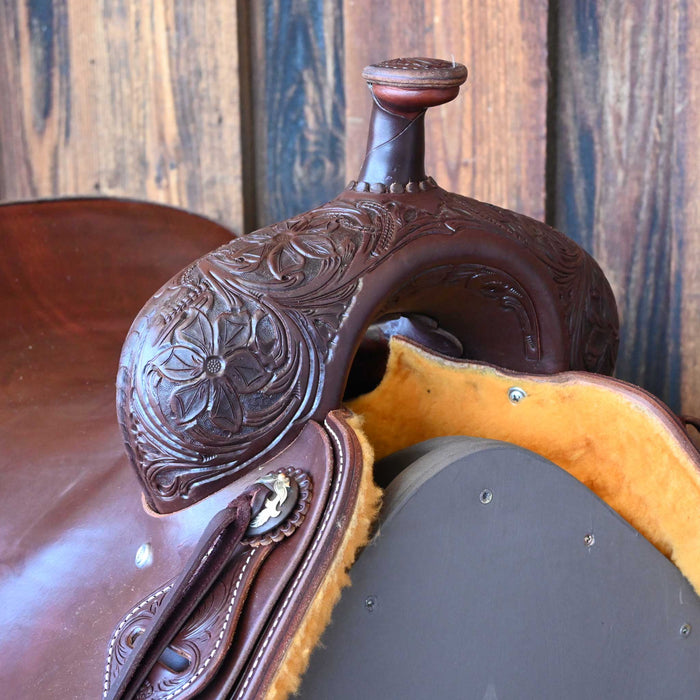 16.5" JEFF SMITH BUSTER WELCH RANCH CUTTER SADDLE