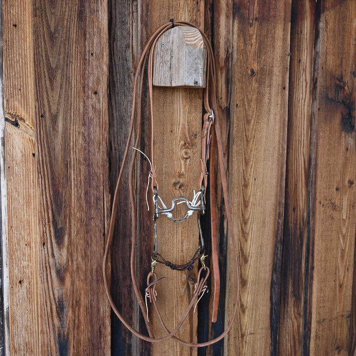 Teskey's Square Port Bridle Rig w/Split Ear Headstall