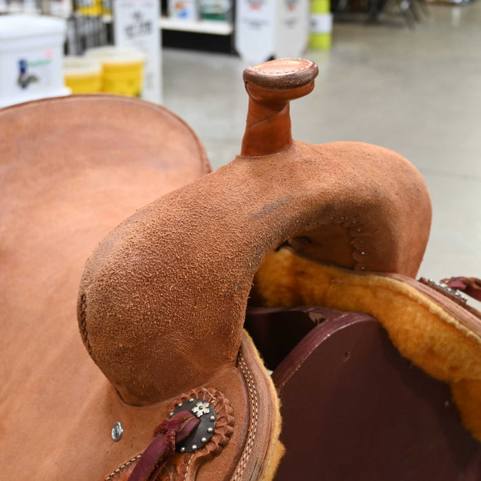 15.5" TESKEY'S PRO CUTTER RANCH CUTTER SADDLE