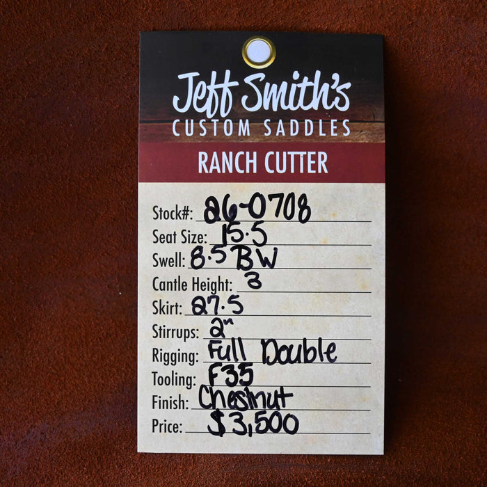 15.5" JEFF SMITH BUSTER WELCH RANCH CUTTER SADDLE