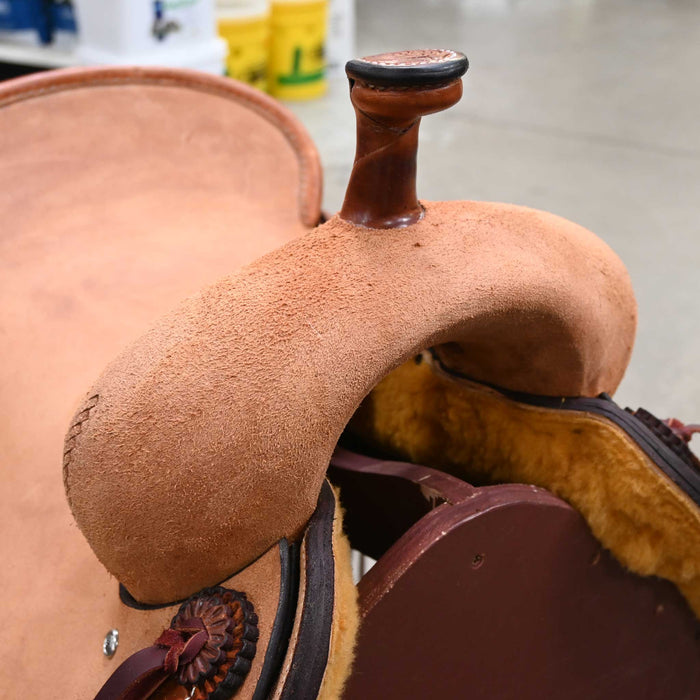 16.5" TESKEY'S PRO CUTTER RANCH CUTTER SADDLE