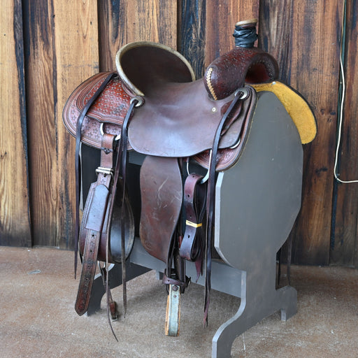 15" USED TESKEY'S RANCH SADDLE Saddles - Used Teskey's Saddlery