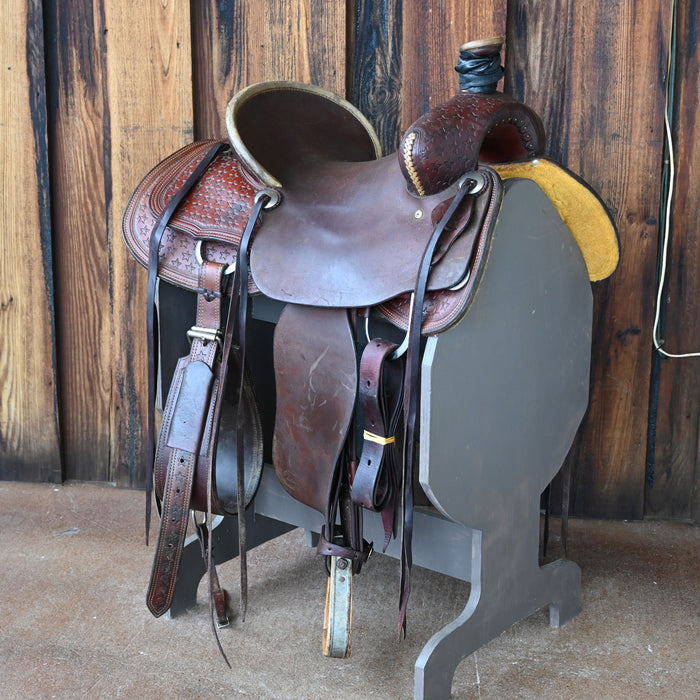 15" USED TESKEY'S RANCH SADDLE Saddles - Used Teskey's Saddlery