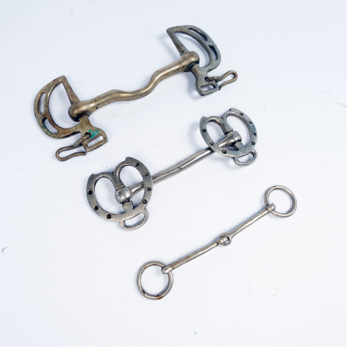 Used Assorted English Pony Bit Bundle Set Of 3 Sale Barn Misc