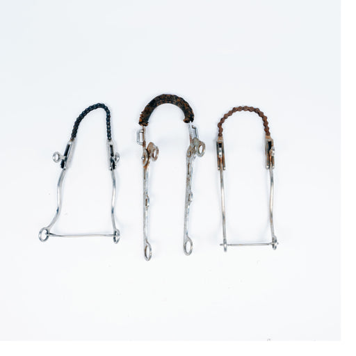 Used Assorted Hackamore Bit Bundle Set Of 3 Sale Barn Misc