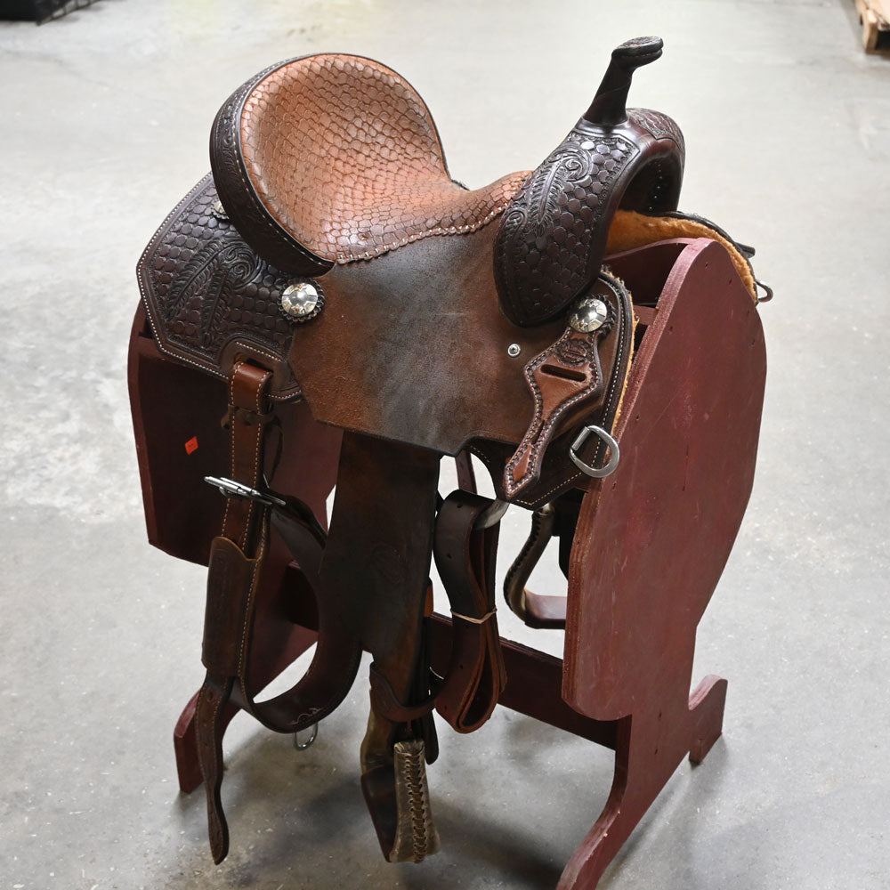 13.5" USED TESKEY'S BARREL SADDLE