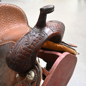 13.5" USED TESKEY'S BARREL SADDLE Saddles TESKEY'S SADDLERY LLC