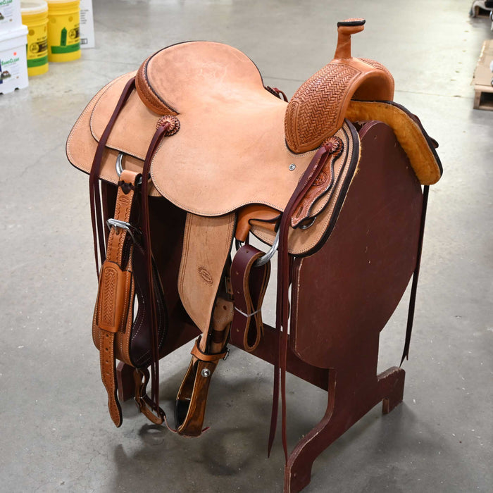17" TESKEY'S PRO CUTTER RANCH CUTTER SADDLE