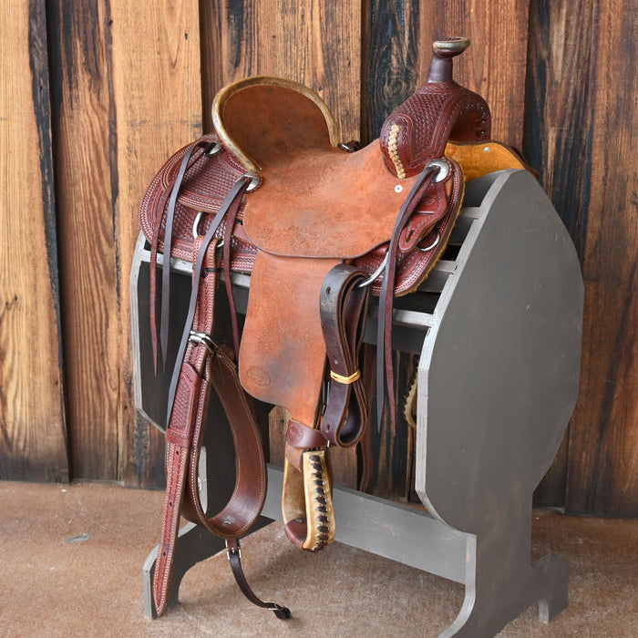 13" USED TESKEY'S JR RANCH ASSOCIATION SADDLE Saddles - Used Teskey's Saddlery
