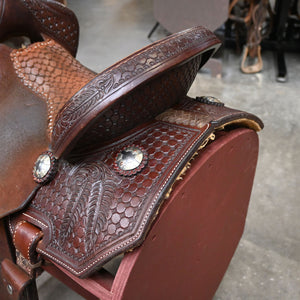 13.5" USED TESKEY'S BARREL SADDLE Saddles TESKEY'S SADDLERY LLC