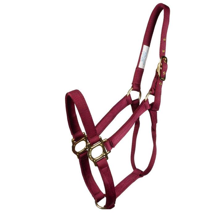 Valhoma Premium Nylon Halter - Multiple Colors Tack - Halters & Leads Valhoma Small Burgandy