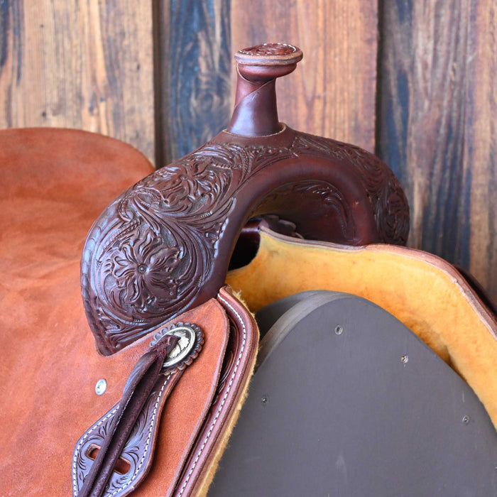 16.5" JEFF SMITH BUSTER WELCH RANCH CUTTER SADDLE