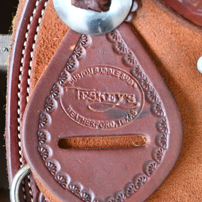 13" USED TESKEY'S JR RANCH ASSOCIATION SADDLE Saddles - Used Teskey's Saddlery