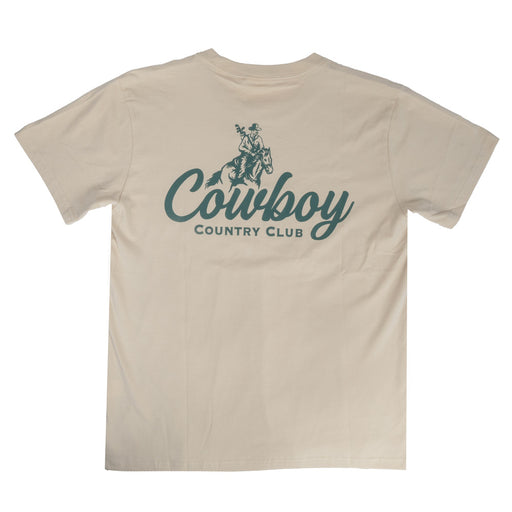 Cowboy Country Club Cursive Club Tee - Cream MEN - Clothing - T-Shirts & Tanks Cowboy Country Club