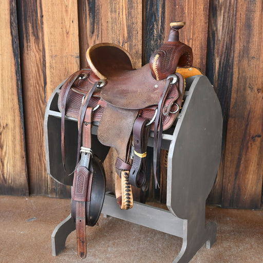 12" USED TESKEY'S JR RANCH ASSOCIATION SADDLE Saddles - Used Teskey's Saddlery