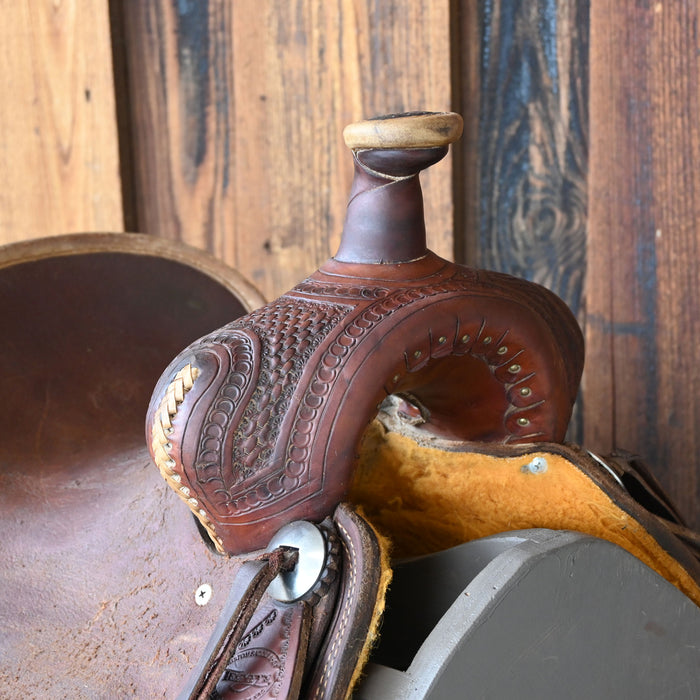 12" USED TESKEY'S JR RANCH ASSOCIATION SADDLE Saddles - Used Teskey's Saddlery