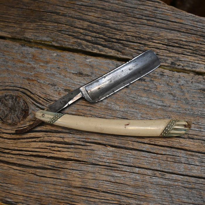 1900's Shaving Mirror w/ Razor