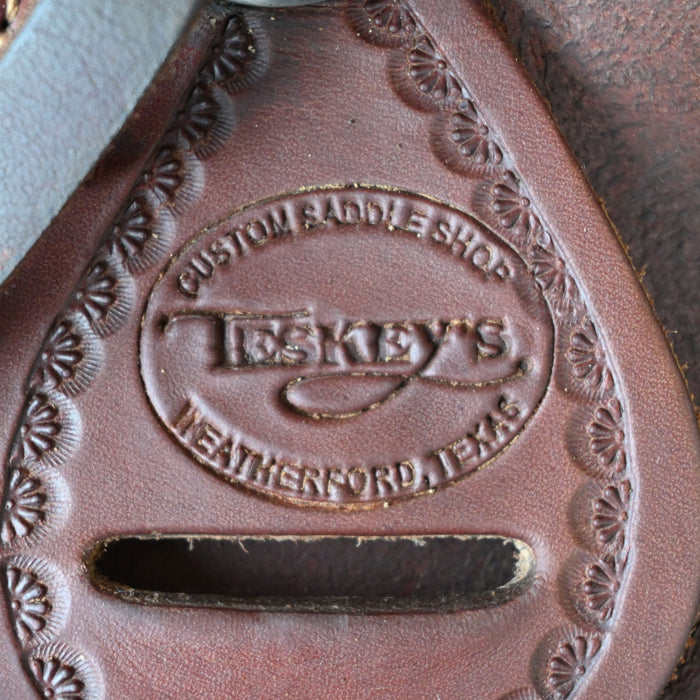 12" USED TESKEY'S JR RANCH ASSOCIATION SADDLE Saddles - Used Teskey's Saddlery