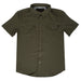 Rock & Roll Denim Men's Tek Pearl Snap Shirt - Olive MEN - Clothing - Shirts - Short Sleeve Panhandle
